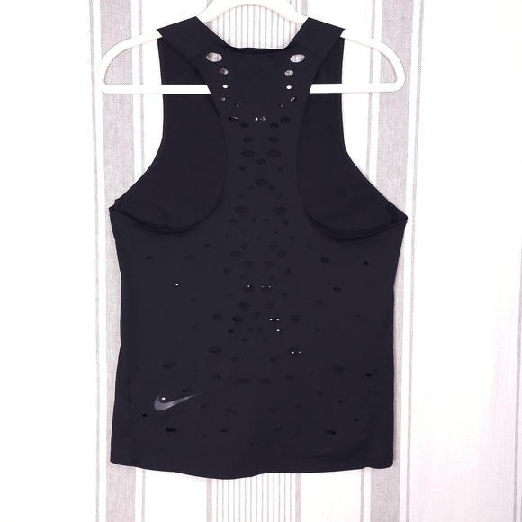 Nike Tech Pack Gilet Mens Small Black Perforated Racing Singlet CJ5770-010 - Picture 3 of 15